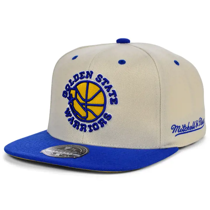 GOLDEN STATE WARRIORS HWC OFF WHITE CAN'T JUMP FITTED VOILE/r
