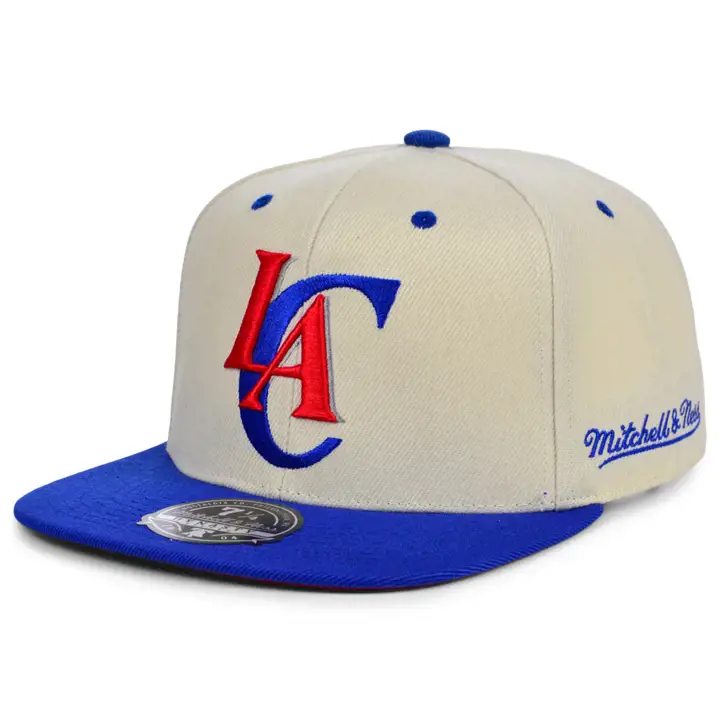 LOS ANGELES CLIPPERS HWC OFF WHITE CAN'T JUMP FITTED VOILE/rb