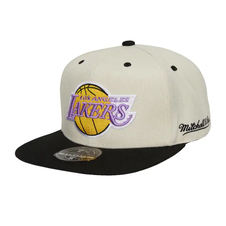 LOS ANGELES LAKERS HWC OFF WHITE CAN'T JUMP FITTED VOILE/noir