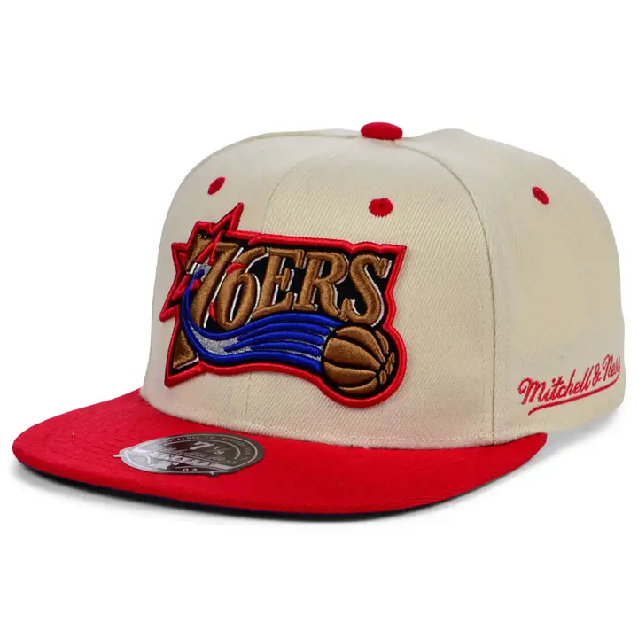 PHILADELPHIA 76ERS HWC OFF WHITE CAN'T JUMP AJUSTÉE VOILE/ROUGE