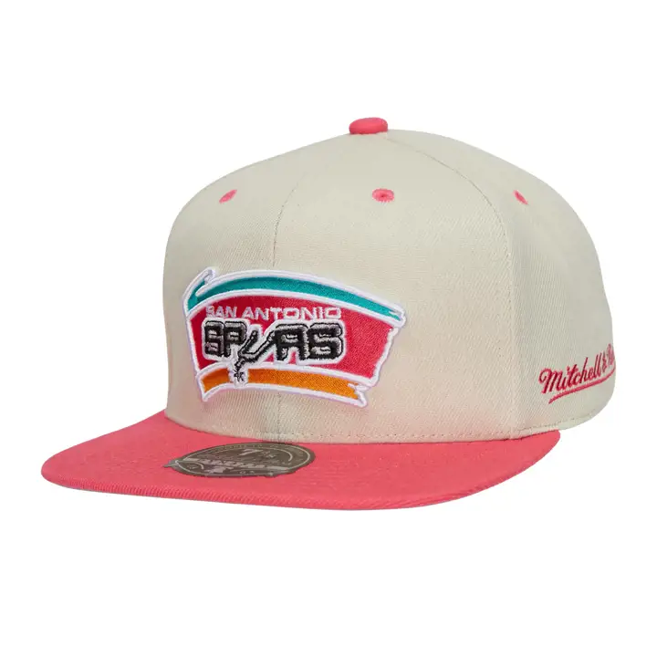 SAN ANTONIO SPURS HWC OFF WHITE CAN'T JUMP FITTED VOILE/pnk