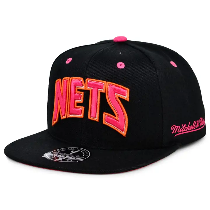 CASQUETTE AJUSTÉE NEW JERSEY NETS HWC FLORIDA SUNSET noire