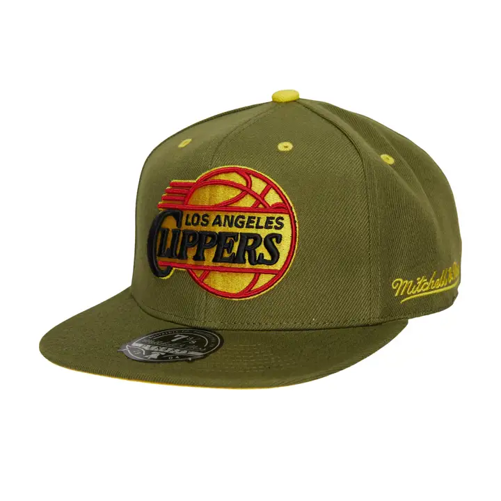 LOS ANGELES CLIPPERS HWC DUSTY OLIVE FITTED olv