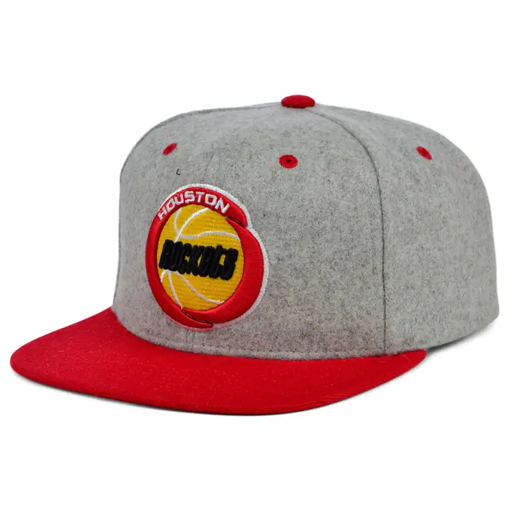 Casquette Snapback Houston Rockets NBA Melton gris/rouge/rouge