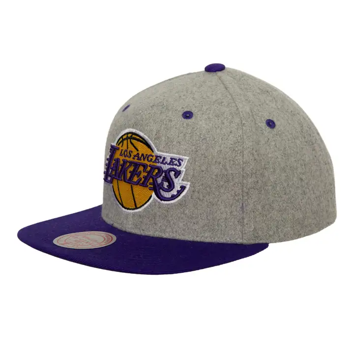 Los Angeles Lakers NBA Melton Snapback gry/vio/vio