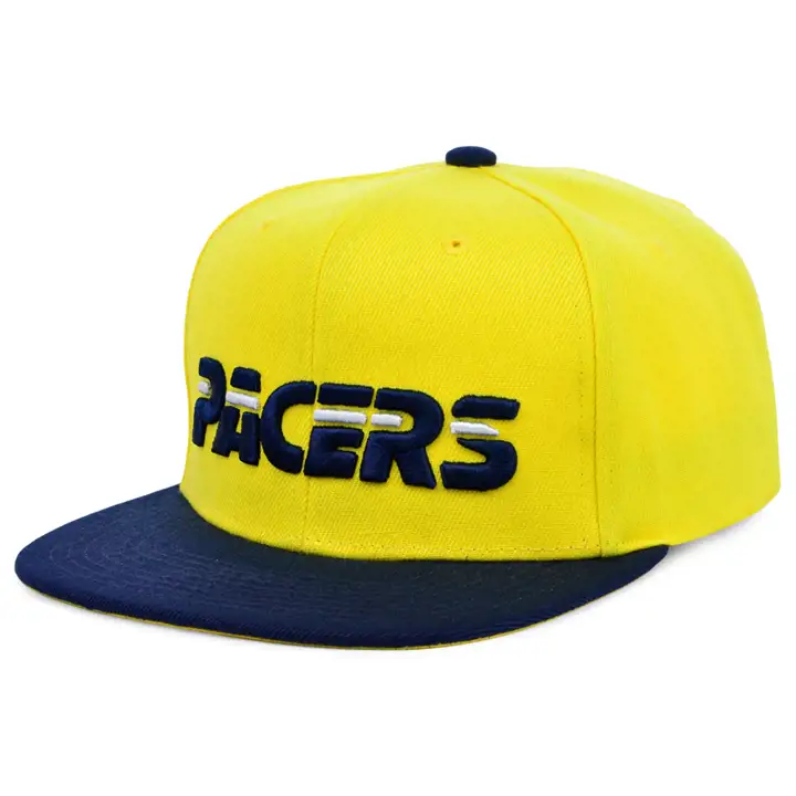 Casquette Snapback bicolore Indiana Pacers NBA Team DNA jaune/bleu marine/jaune