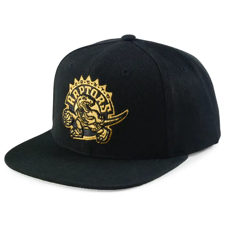 Casquette Snapback Toronto Raptors NBA Noir Or Métallique n/n/g