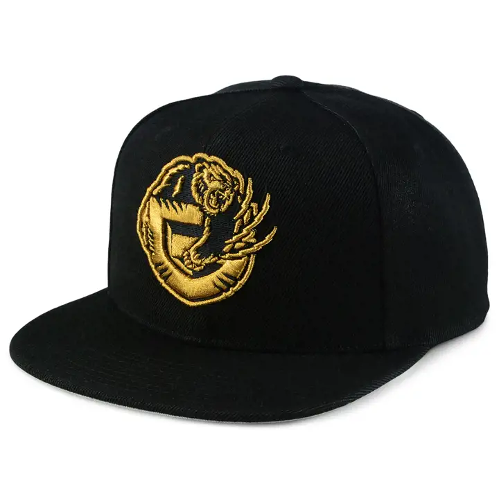 Vancouver Grizzlies NBA Casquette Snapback Noire et Or Métallisé