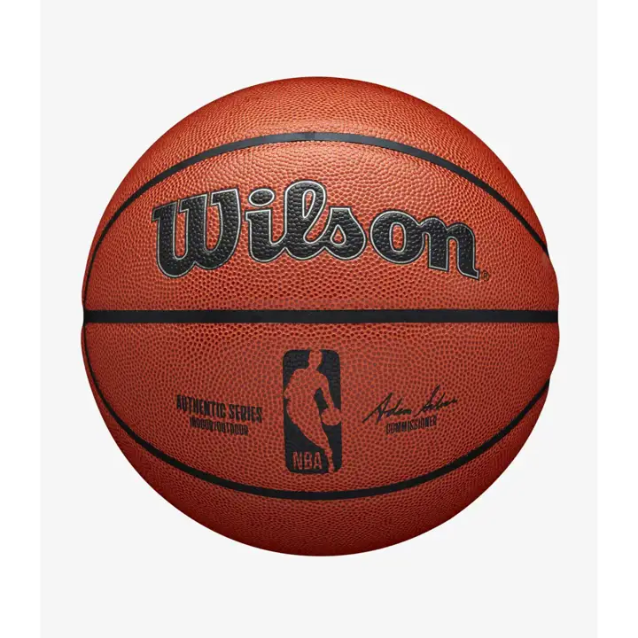 Ballon de basket-ball extérieur NBA authentique marron