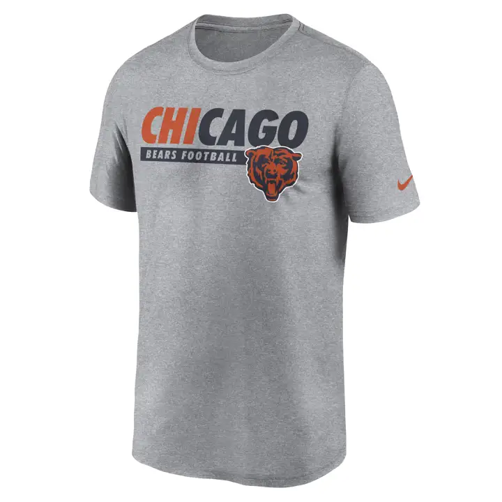 T-shirt Chicago Bears NFL Colorblock Wordmark Legend 21 gris