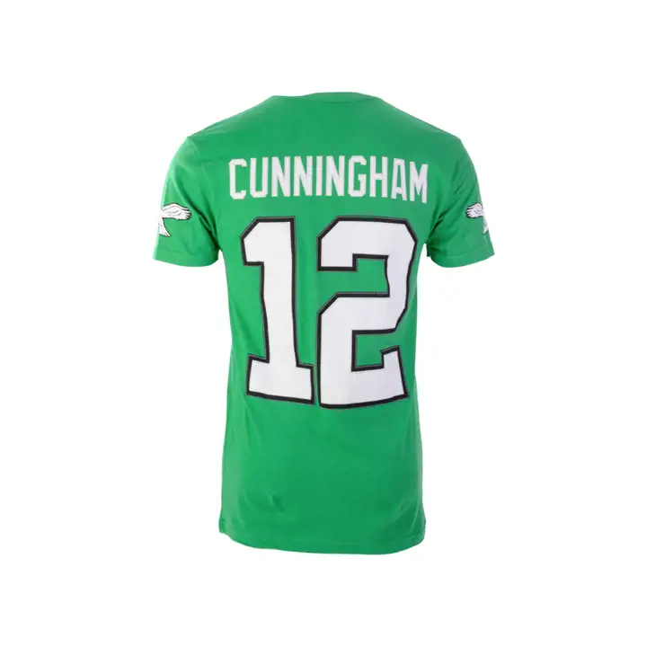 EAGLES NFL M&N T-shirt Rétro J/J Joueur Randall Cunningham G