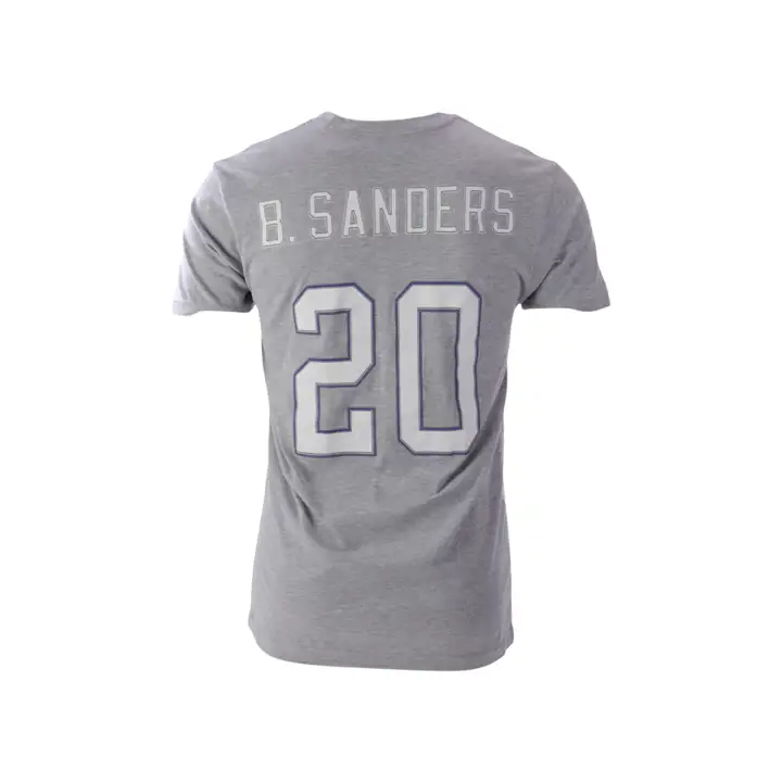 T-shirt Joueur N/N Throwback NFL M&N Det LIONS Barry Sanders GRY