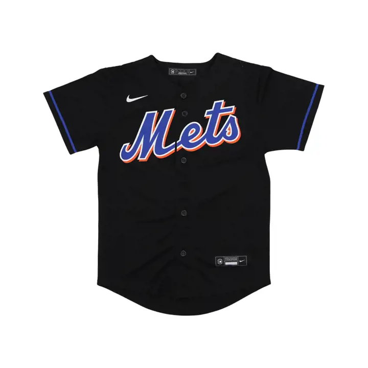 Maillot officiel de joueur METS MLB pour jeune Francisco Lindor noir