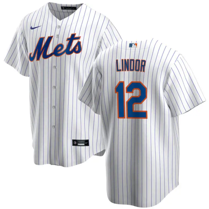 METS MLB Maillot officiel enfant Francisco Lindor BLANC