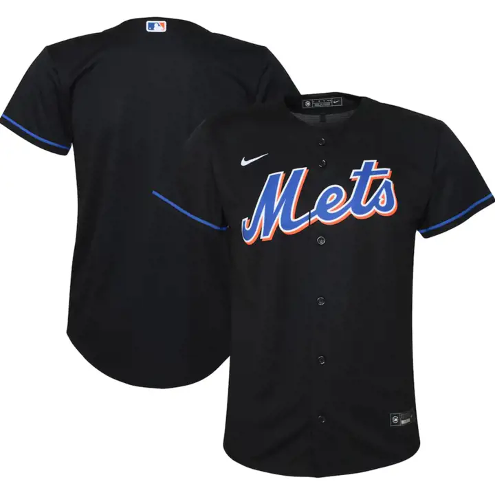 New York Mets MLB Enfants Maillot Officiel Vierge noir