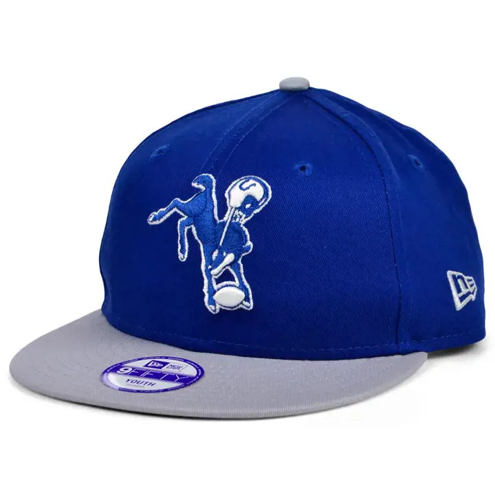 Casquette snapback 9Fifty NFL Indianapolis Colts Baycik pour enfant, bleue/grise