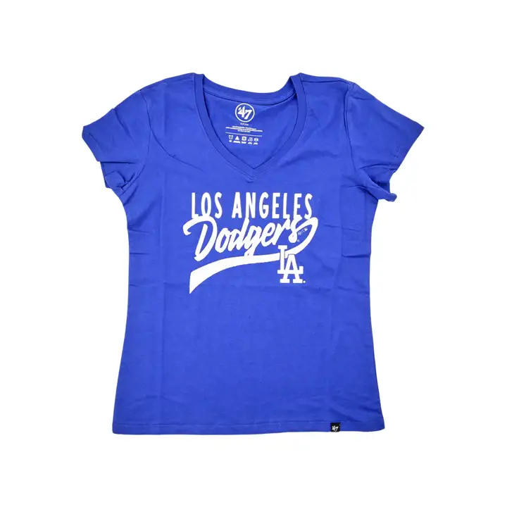 LOS ANGELES DODGERS MLB T-Shirt Femme Glitter Rush Ultra Rival Col V