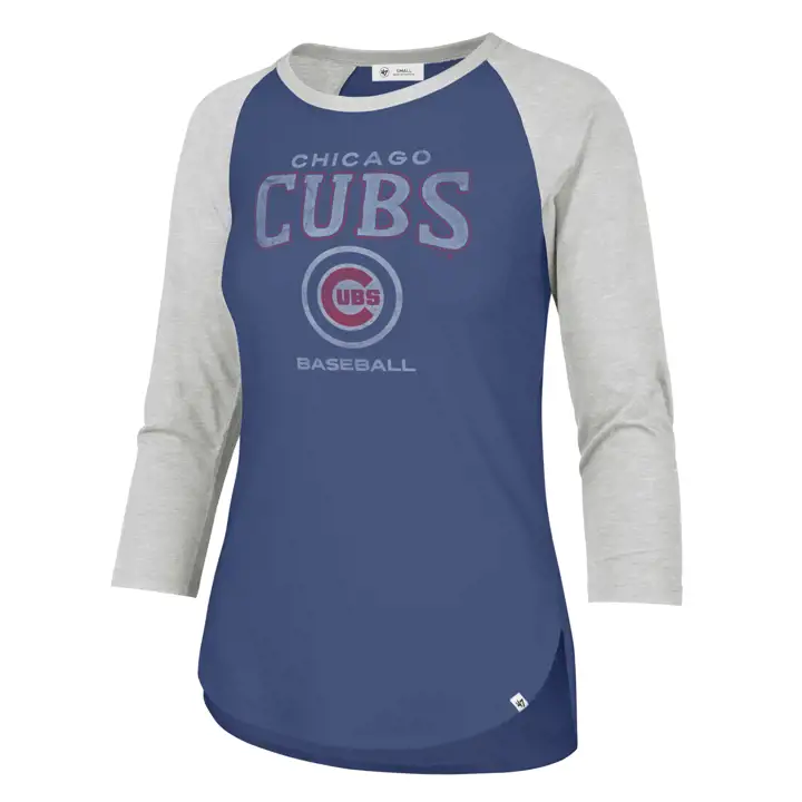 T-shirt raglan Frankie pour femme CHICAGO CUBS MLB 22 BLEU