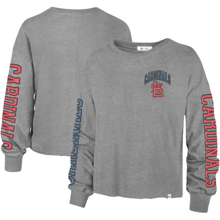 T-shirt manches longues Parkway MLB St. Louis Cardinals pour femme 22 GRY