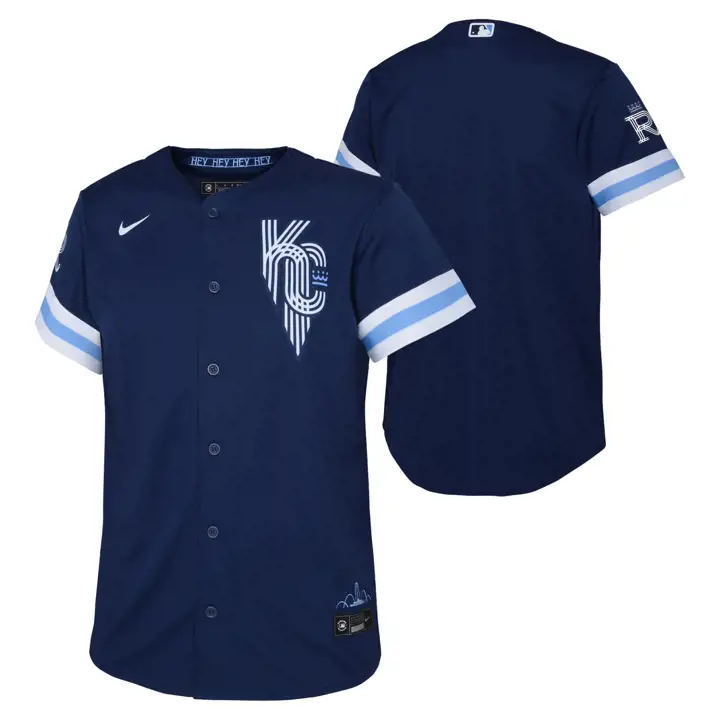 Maillot Replica MLB Youth City Connect des Kansas City Royals, bleu