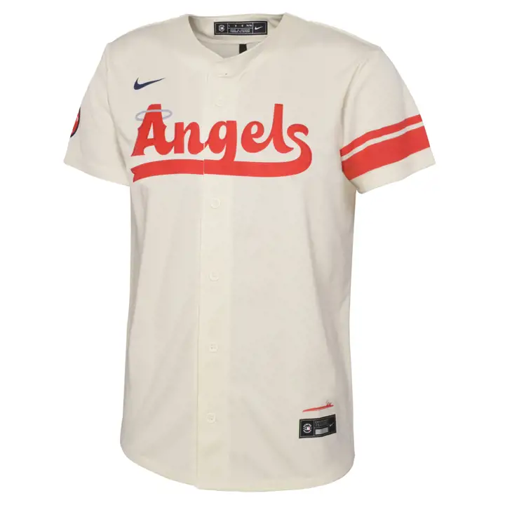 Maillot de Joueur MLB Jeunesse City Connect LA Angels Mike Trout IV