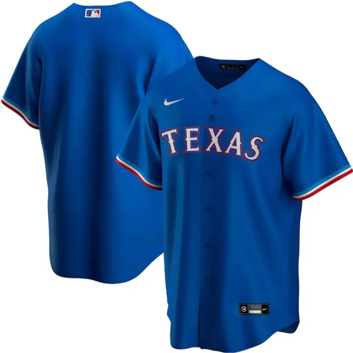 Maillot vierge officiel MLB Texas Rangers pour tout-petit rbl