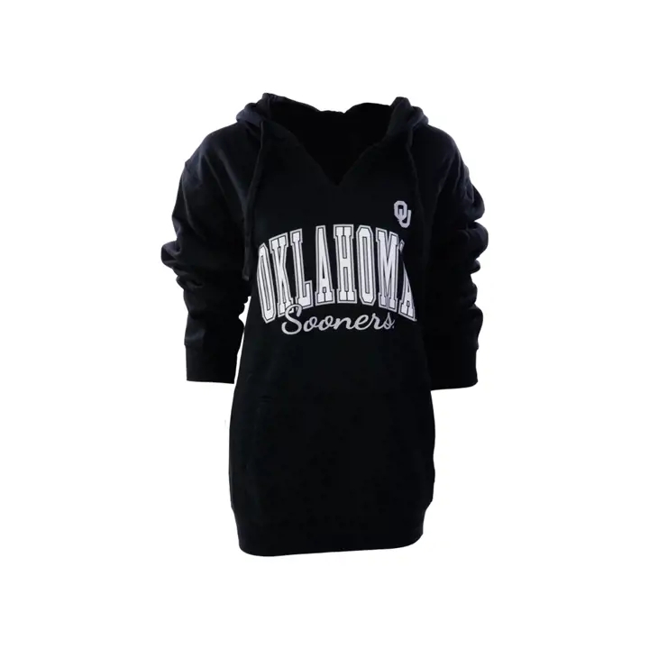 Sweat à capuche grande taille femme NCAA Oklahoma Sooners 20 BLK