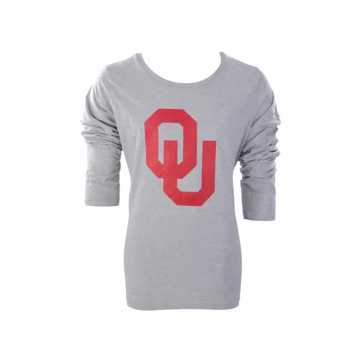 T-shirt manches longues femme Oklahoma Sooners NCAA Plus 20 GRIS