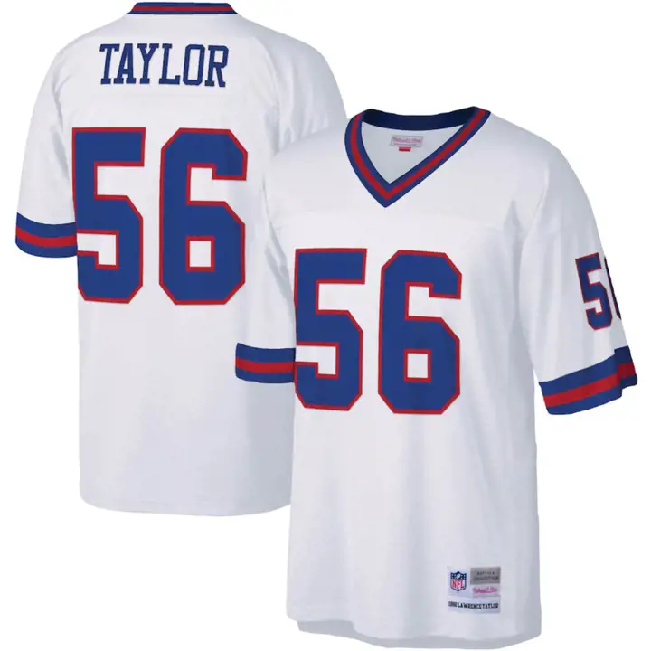 Maillot rétro de réplique M&N NFL des New York Giants blanc