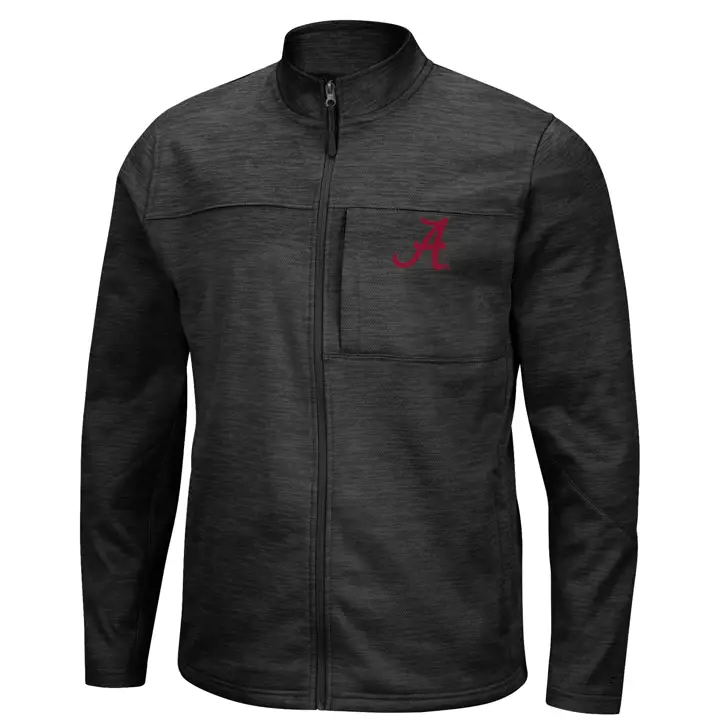 Veste entièrement zippée en polyester NCAA Alabama Crimson Tide 20 BLK