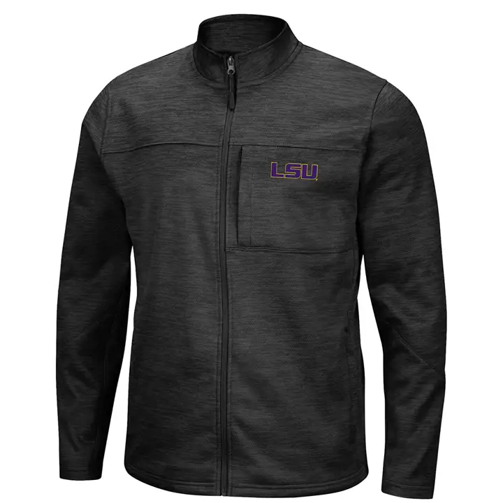 Veste entièrement zippée L.S.U. NCAA Poly 20 Noire