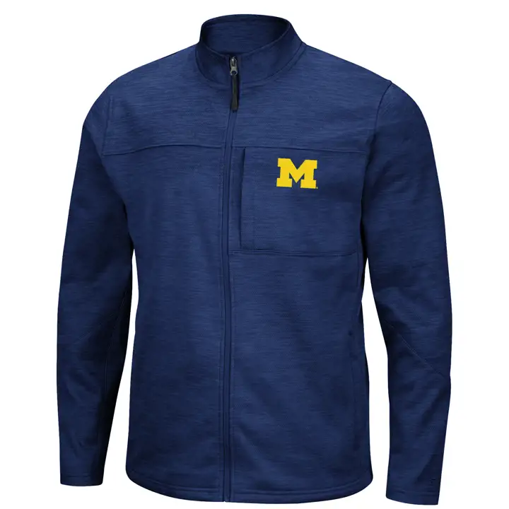 Veste zippée Michigan Wolverines NCAA Poly complète 20 MARINE