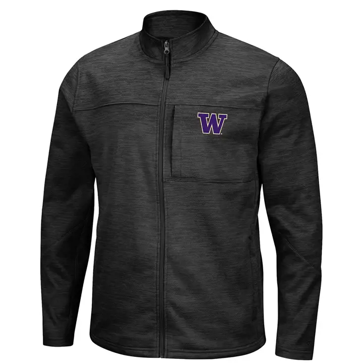 Veste entièrement zippée Washington Huskies NCAA en polyester 20 BLK