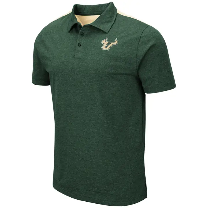 Polo Colorblock NCAA South Florida Bulls GRN