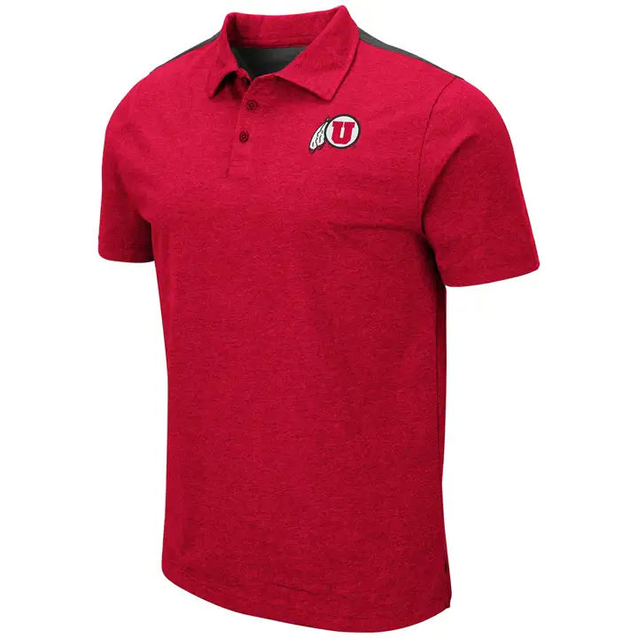 Polo Colorblock NCAA Utah Utes ROUGE