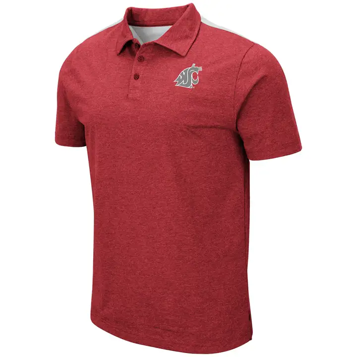 Polo CRIM Washington State Cougars NCAA à Blocs de Couleurs