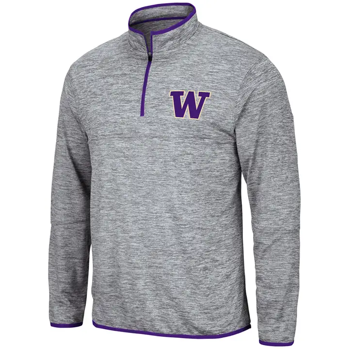 Washington Huskies NCAA Vista 1/4 Zip GRIS/VIOLET