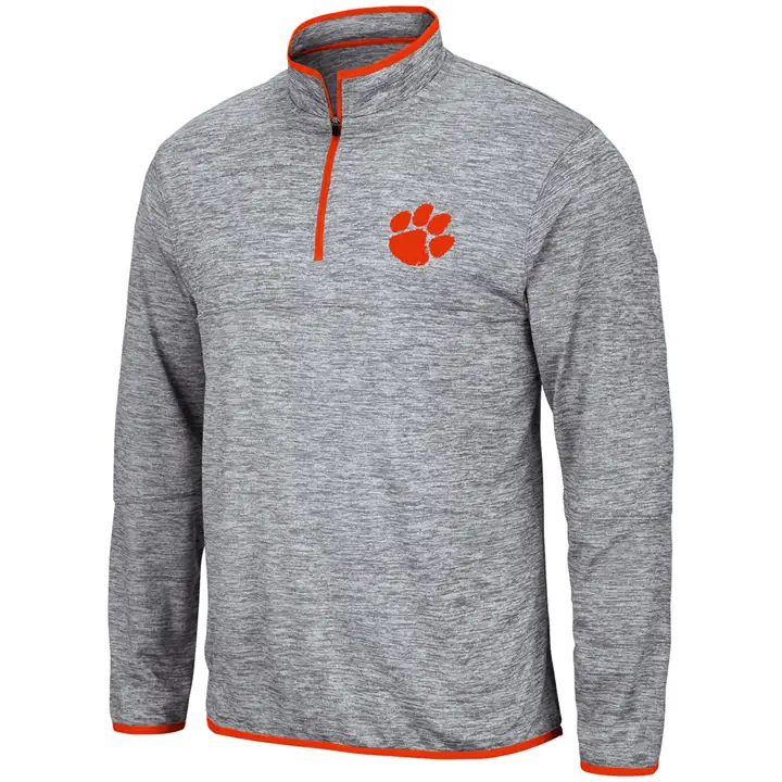 Haut zippé Clemson Tigers NCAA Vista 1/4 GRIS/ORANGE