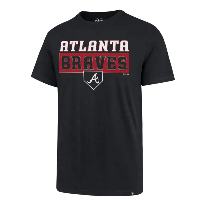 T-shirt NAVY Atlanta Braves MLB Silver Lining