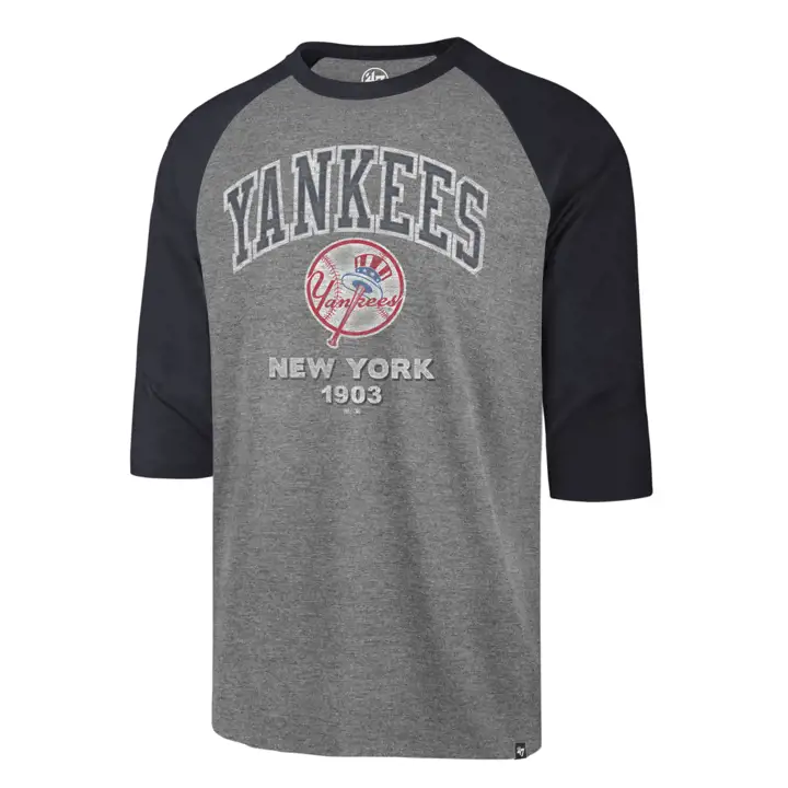New York Yankees MLB Regime Raglan GRIS/BLEU MARINE