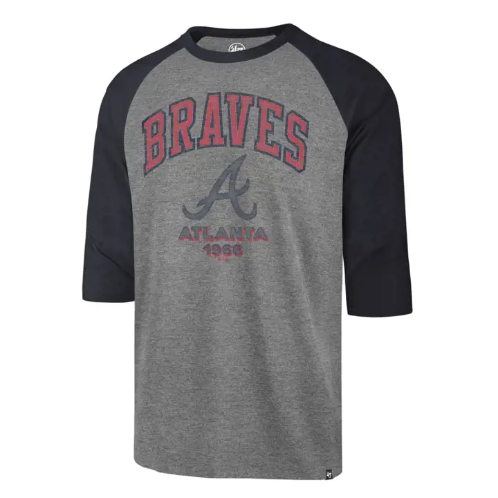 Atlanta Braves MLB Regime Raglan GRY