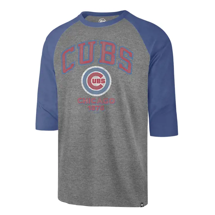 Chicago Cubs MLB Regime Raglan GRIS