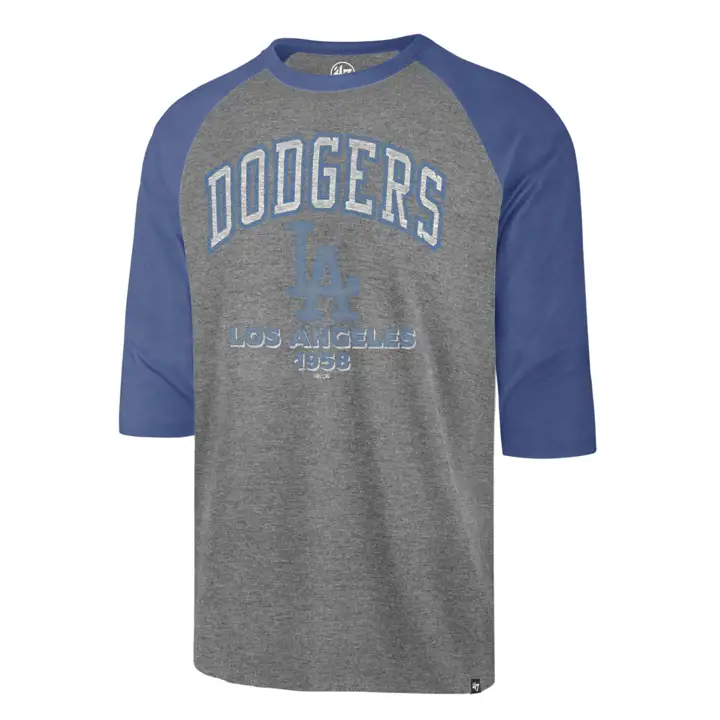 Los Angeles Dodgers MLB Raglan Regime GRIS