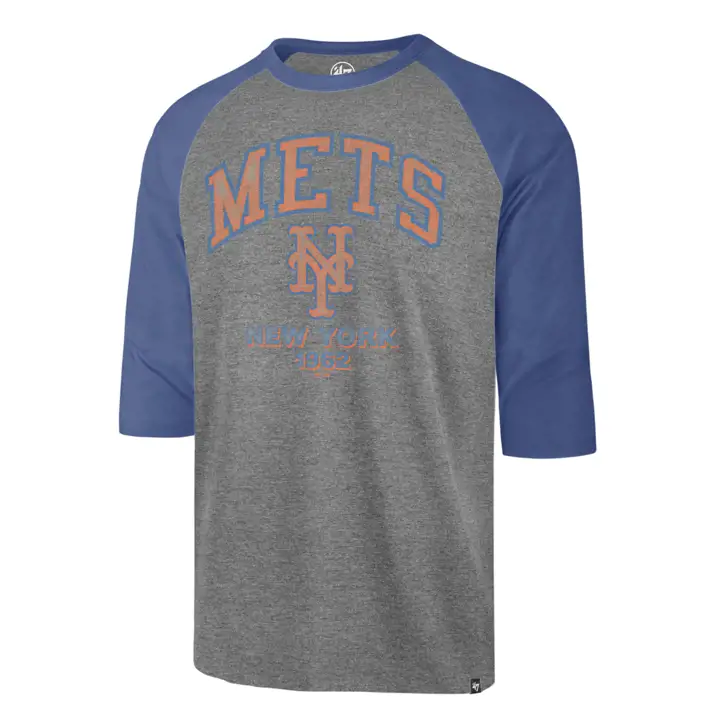 New York Mets MLB Regime Raglan GRIS