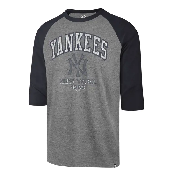 New York Yankees MLB Regime Raglan GRIS