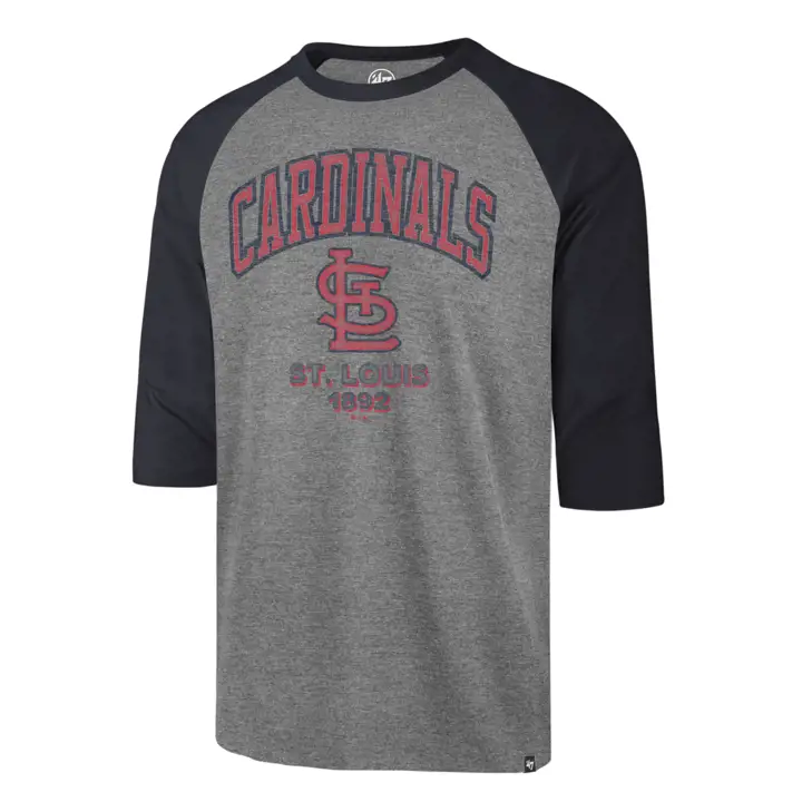 St. Louis Cardinals MLB Regime Raglan GRY