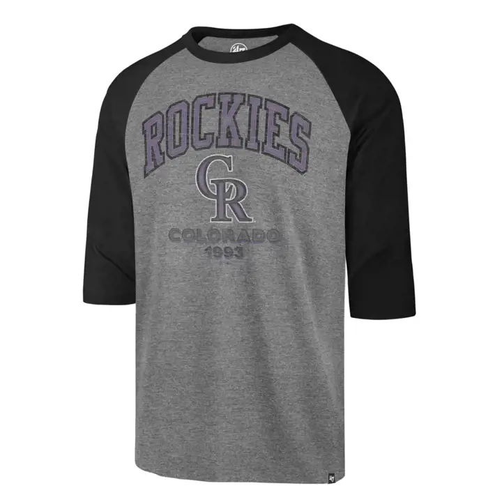 Colorado Rockies MLB Regime Raglan GRY