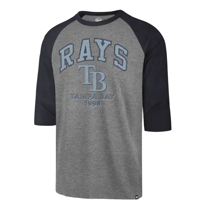 Tampa Bay Rays MLB Regime Raglan GRY
