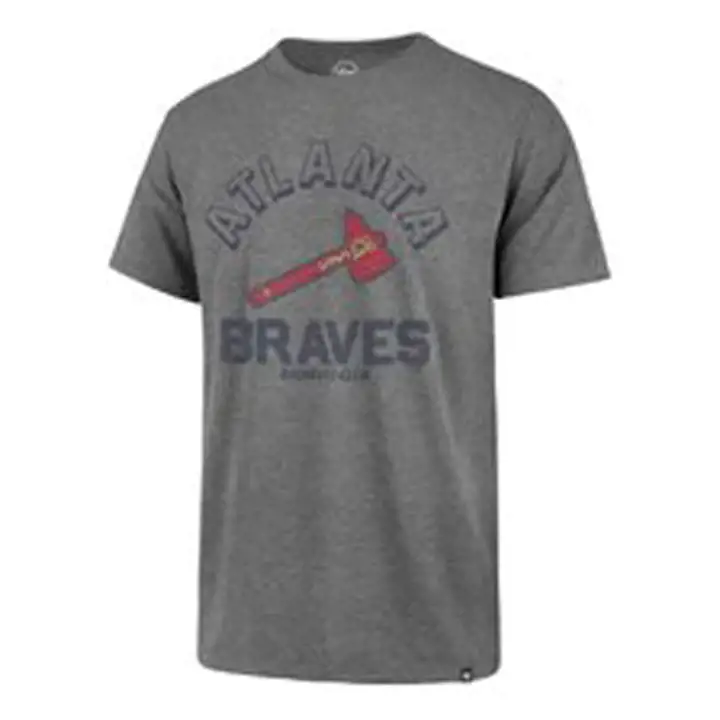 T-shirt rétro Franklin MLB des Braves d'Atlanta GRIS
