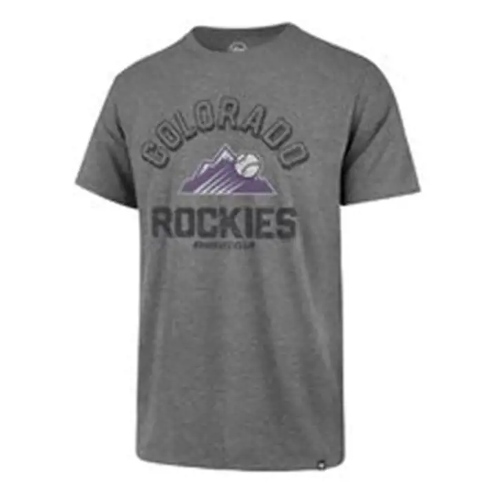 T-shirt Colorado Rockies MLB Retrograde Franklin GRIS